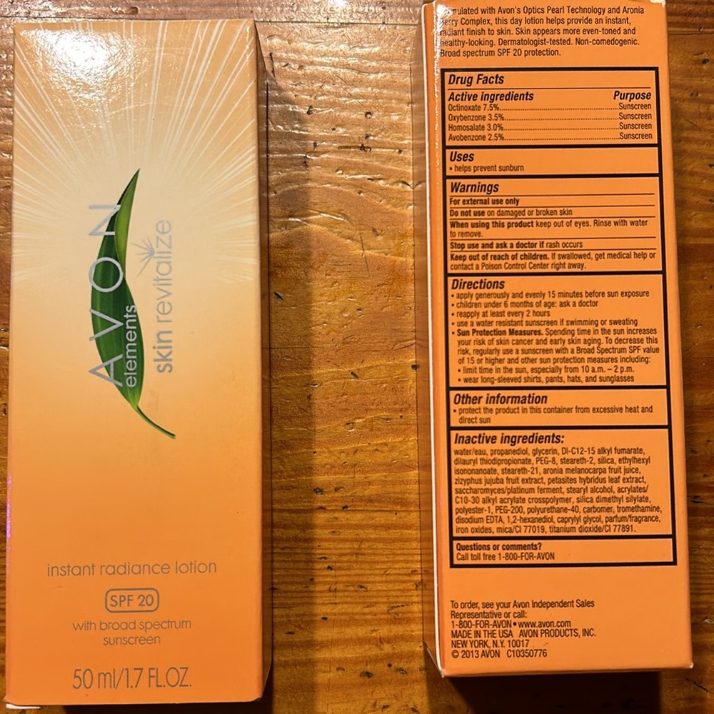 Avon Skin revitalize radiance lotion. Set of 2 - Picture 4 of 4